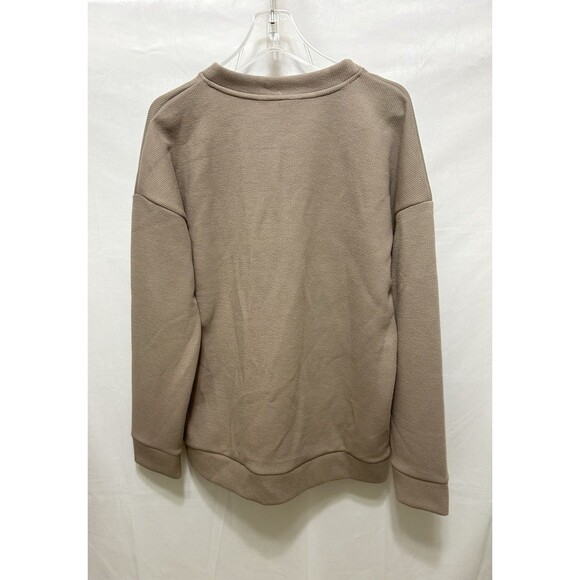 Andrew Marc New York Womens XL Taupe Pullover Long Sleeve Top NWT - Picture 8 of 9